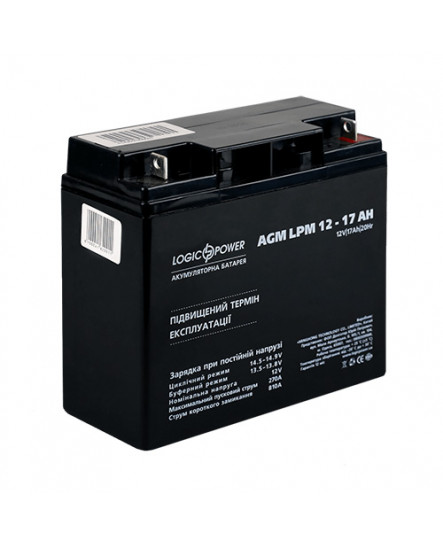 Свинцево-кислотний акумулятор 12V 17Ah