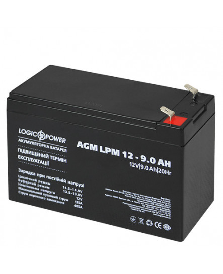 Свинцево-кислотний акумулятор 12V 9Ah