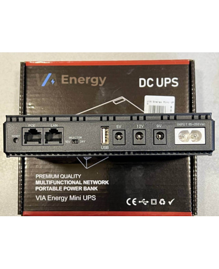 VIA Energy Mini UPS — міні блок безперебійного живлення для роутера, ONU та інтернет-обладнання