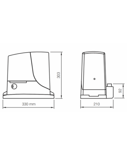 Комплект Автоматики ROX600KLT Nice для Відкатних Воріт