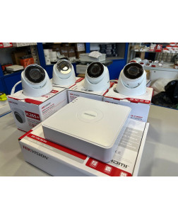 Комплект чотирьох 2МП IP-камер Hikvision